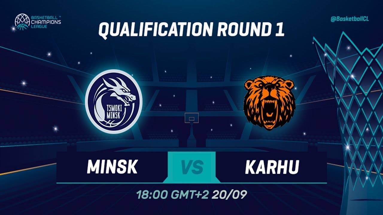 Tsmoki-Minsk v Karhu Basket - Qual. Rd. 1 - Full Game - Basketball Champions League 2019-20