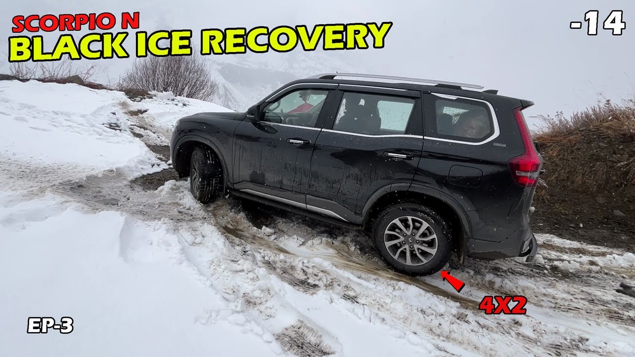 *Смертельный ЧЁРНЫЙ ЛЁД🧊* Scorpio N 4X2 Recovery Sissu❄️|| -14 | Эпизод 3