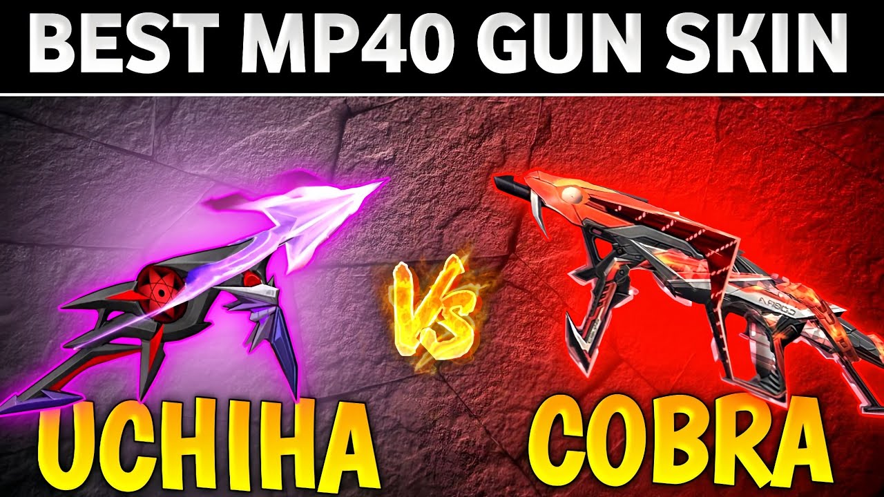 Evo MP40 2.0 vs Uchiha MP40 🔥 | Free Fire Gun Skin Comparison 🔥| Mp40 New Skin Gameplay 