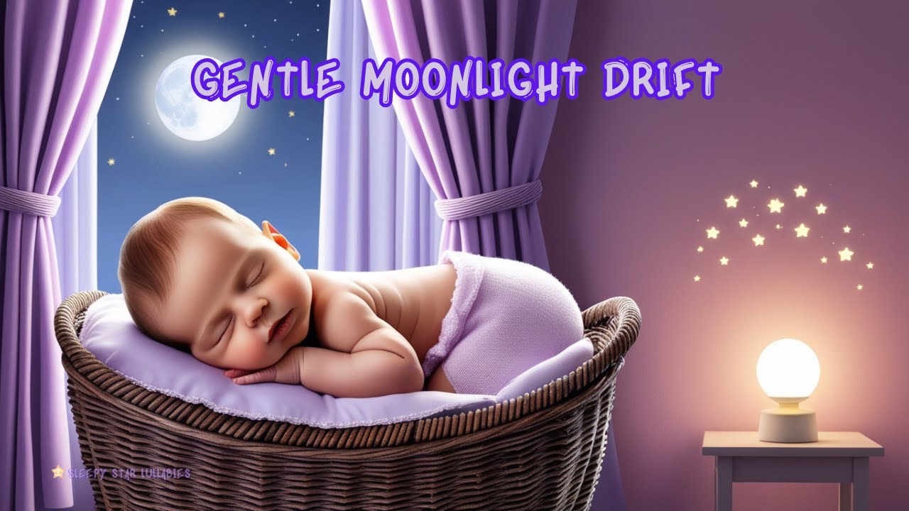 🌙 Gentle Moonlight Drift | 3 Hours of Soothing Baby Sleep Music by Sleepy Star Lullabies