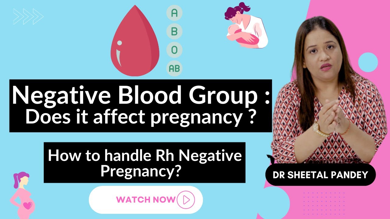 Does Negative Blood Group affect pregnancy? || Rh Negative pregnancy in hindi | By Dr Sheetal Pandey