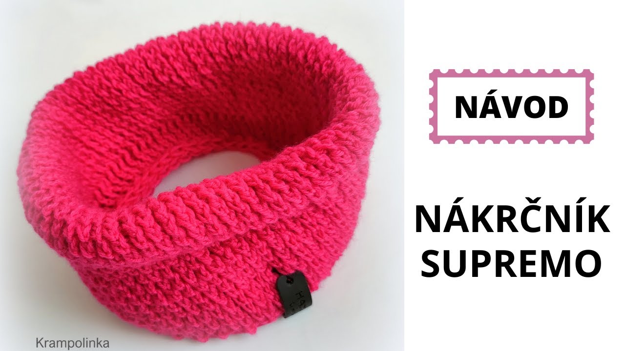 Háčkovaný nákrčník Supremo. Jednoduchý a pro začátečníky.