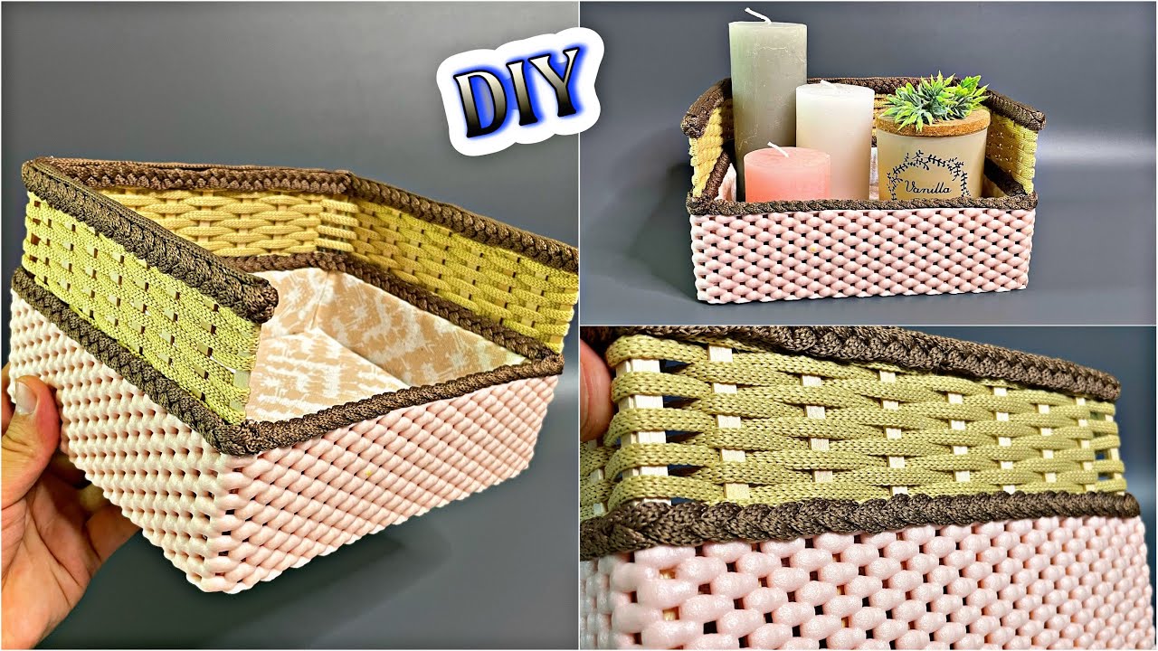 🔊ШИКАРДОС НА МИЛЛИОН😍ОРГАНАЙЗЕР ИЗ КОВРИКА ПВХ💥КОРЗИНА ИЗ КОВРИКА.DIY Creative ideas