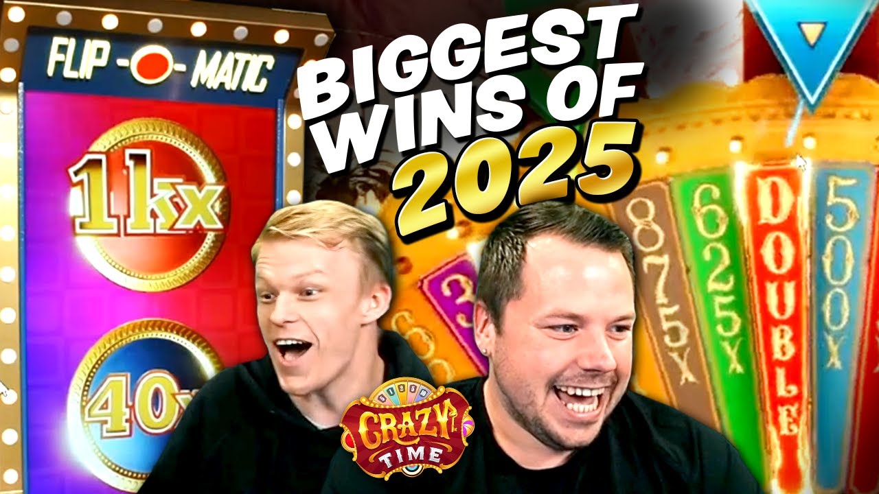Top 3 Biggest Wins on Crazy Time 2025🔥