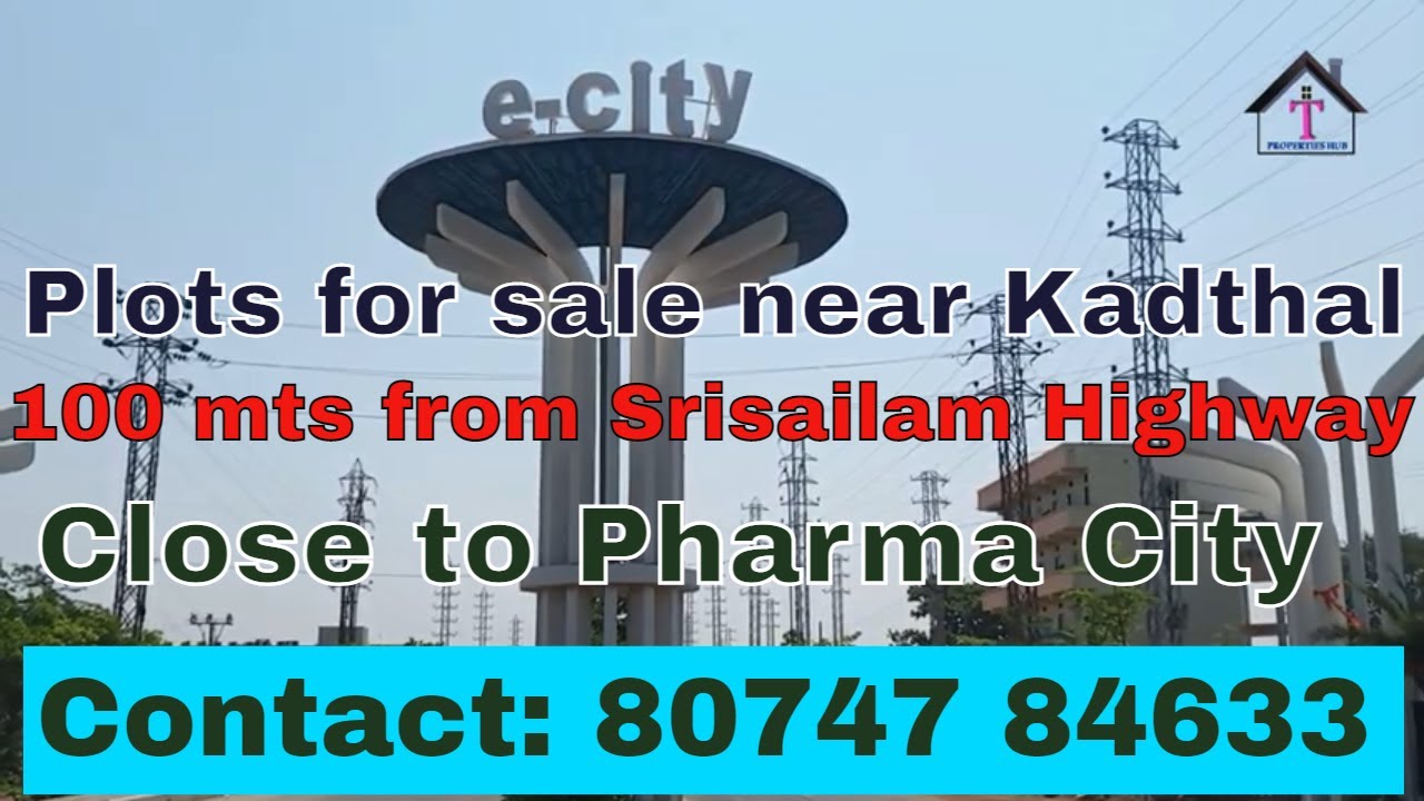 DTCP Approved Open Plots in Hyderabad, Kadthal Near Pharma City, Sri Sailam Highway