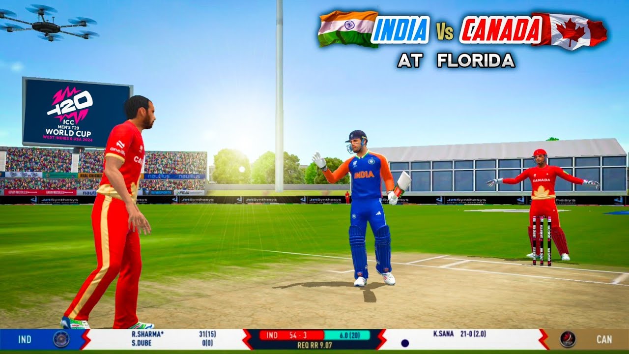 T20 World Cup 2024 🏆 In Real Cricket 24 || India vs Canada || Match - 4 || Rc24 New Update