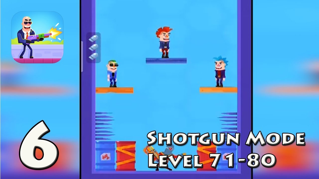 Hitmasters - Gameplay Walkthrough Shotgun Mode Level 71-80 (Android, iOS)