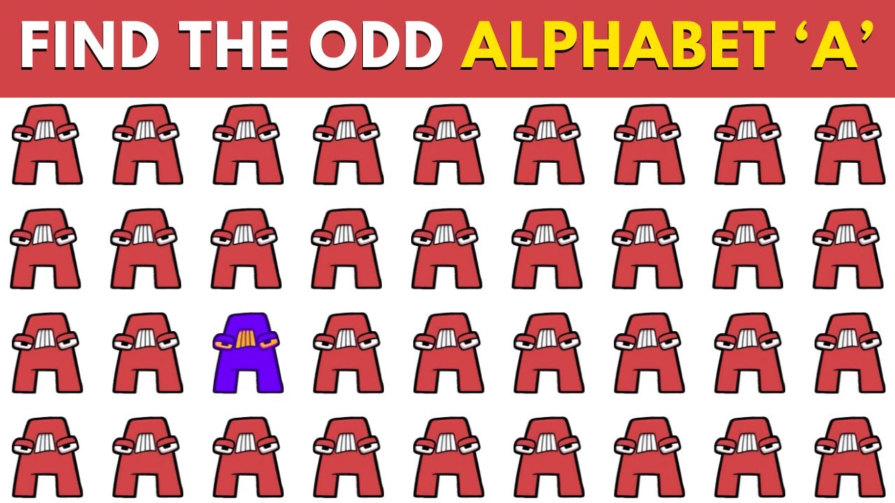 How Good Are Your Eyes? Find The ODD Alphabet Lore A One Out? ⚡🔍 Easy, Medium, Hard and Super Hard