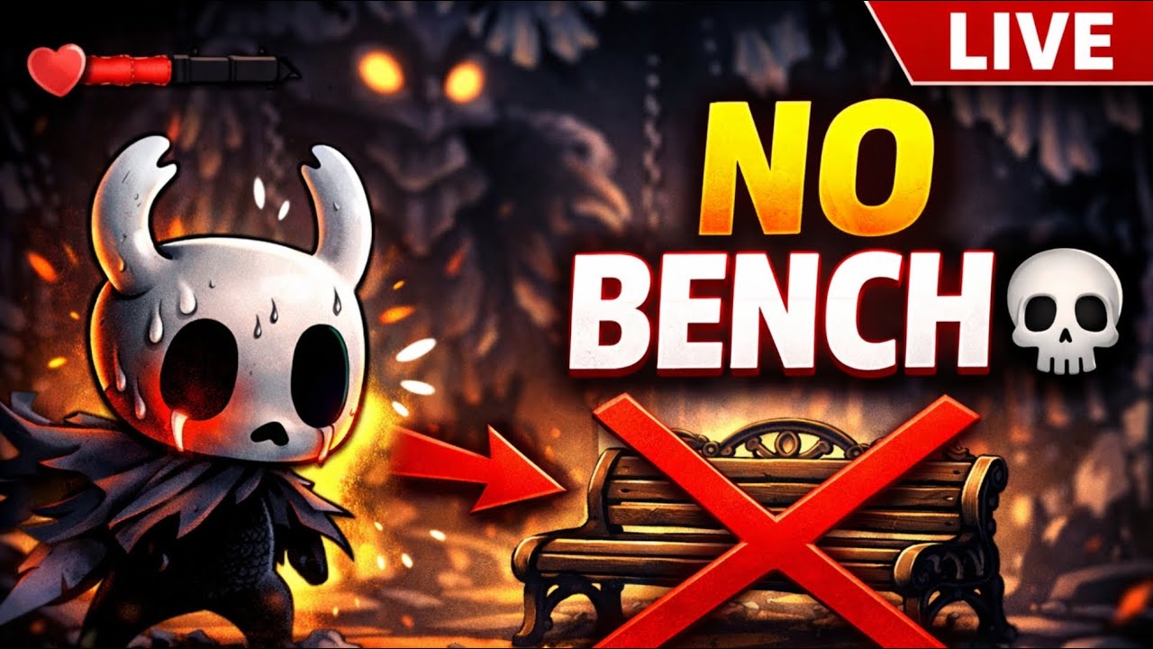 No Saving Allowed 😈 Hollow Knight Challenge LIVE