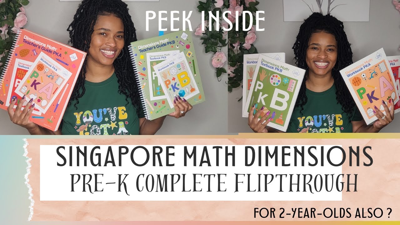Singapore Math Dimensions PreK Curriculum| Complete Flip through