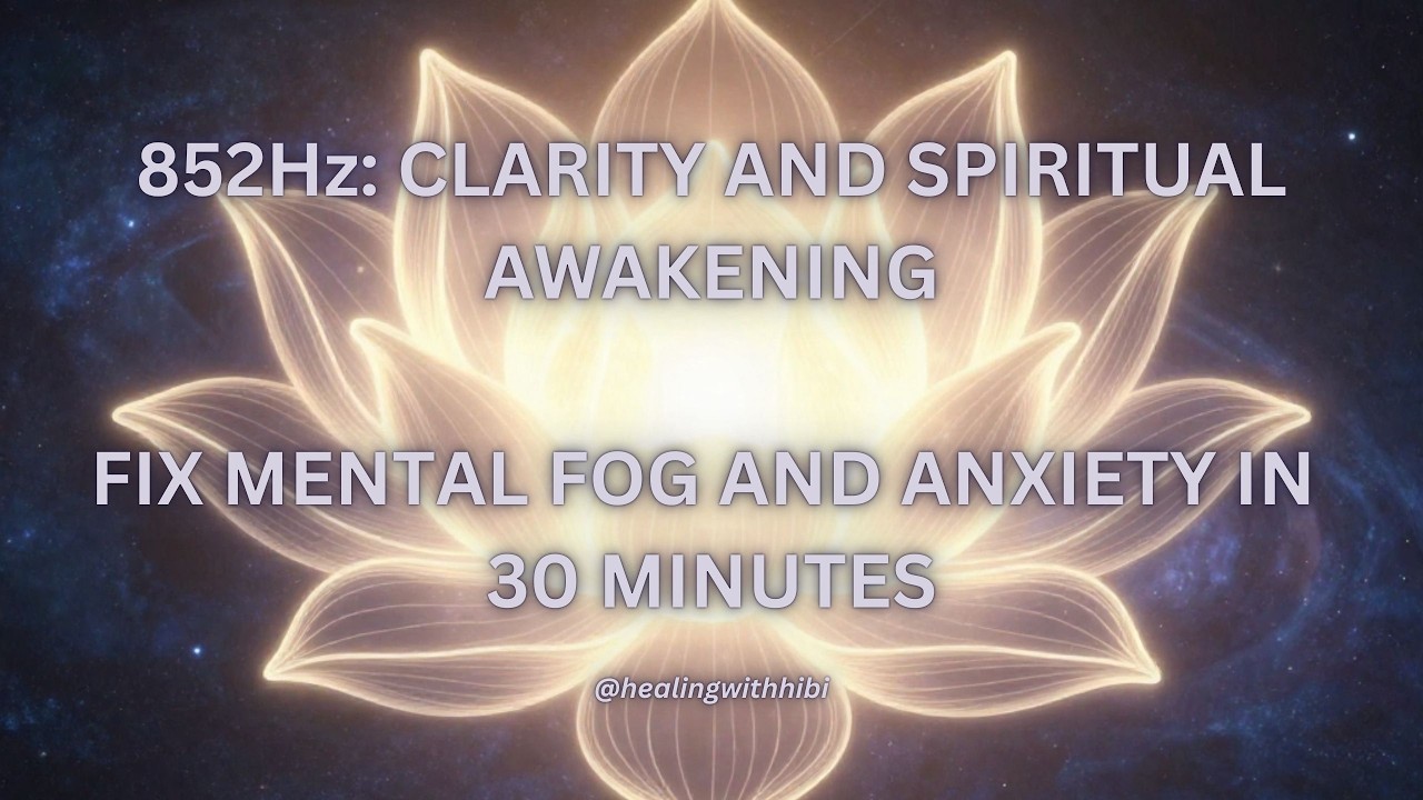 852 Hz || CLARITY & SPIRITUAL AWAKENING || 30 Minute Mini Reset || CLEAR BRAIN FOG AND ANXIETY