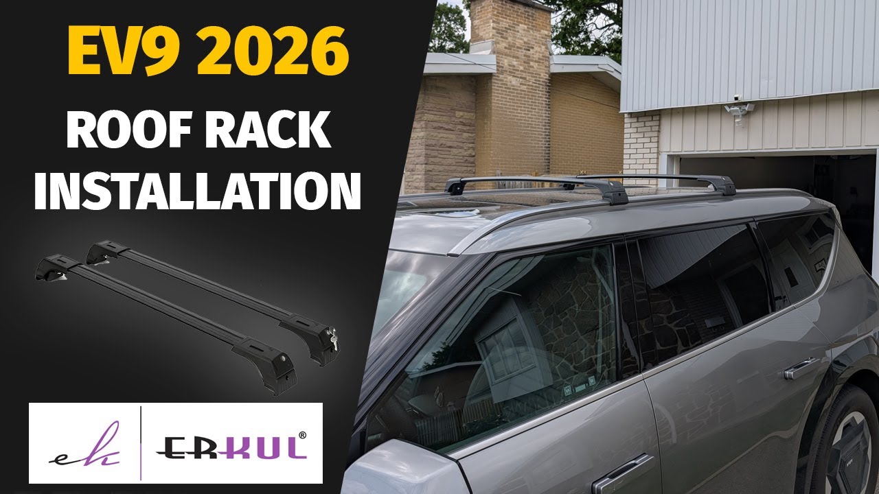 Roof Rack Installation with Flush Rails - 2026 KIA EV9 LAND PLUS