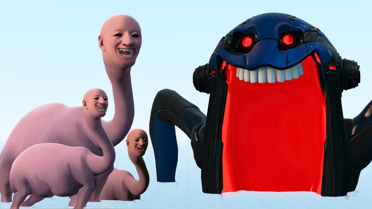 New Hungry OmniSnake Eater Vs We Swam Too Far In The Ocean In Garry's Mod