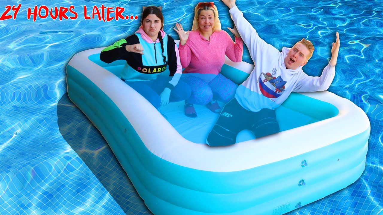 LAST TO LEAVE THE TINY POOL INSIDE THE GIANT POOL!