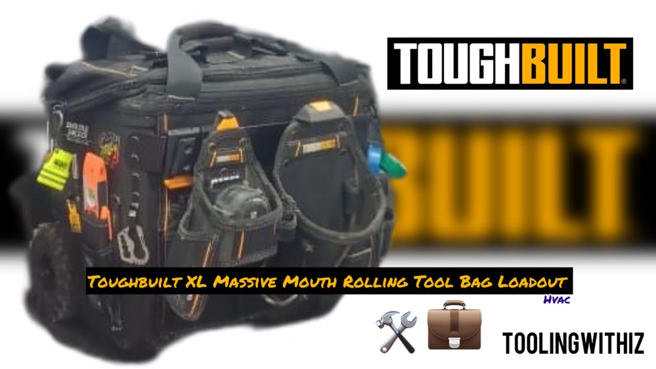 Toughbuilt XL Massive Mouth Rolling Tool Bag Loadout