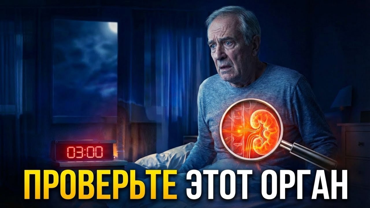 Вам 60+? Если просыпаетесь ровно в 3:00 — проверьте ЭТОТ орган! Скрытая опасность ранних пробуждений