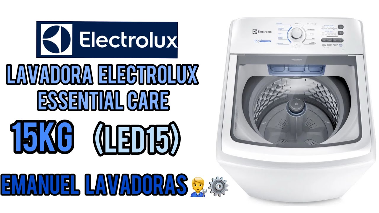 Lavadora Electrolux essential care 15kg (LED15) roupas do dia a dia