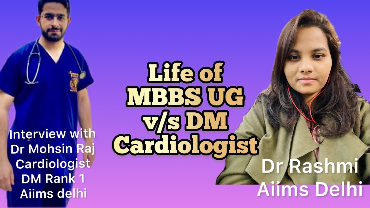 Life of MBBS UG v/s Cardiologist DM at AIIMS DELHI, interview with@Dr Mohsin Raj - AIIMS New Delhi