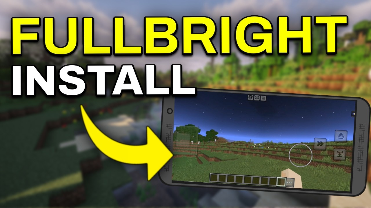 Как установить Fullbright в Minecraft Bedrock на телефоне (Android и iOS)