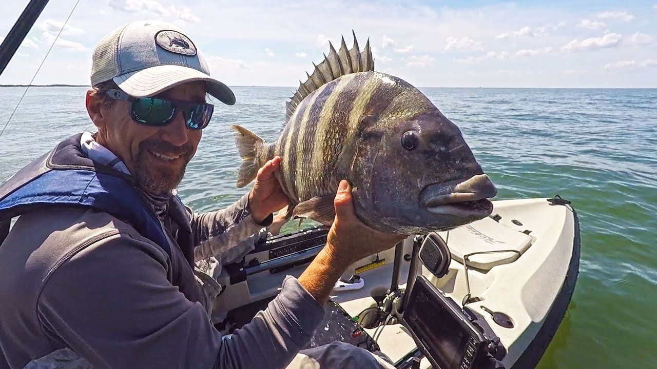 Sheepshead Fishing Around Bridge Pilings (6 Citations Caught!)