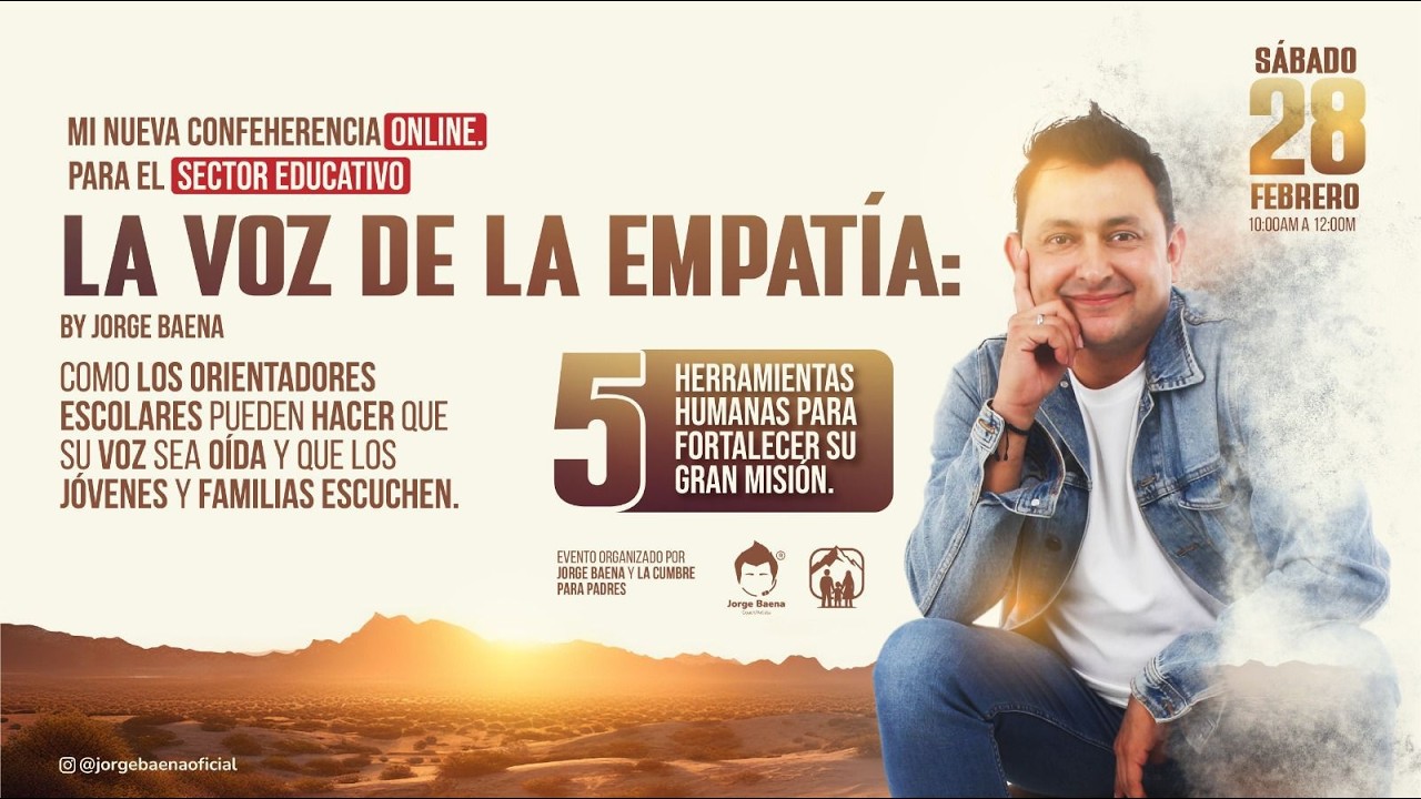 🔴 EN VIVO | La Voz de la Empatía – Cómo fortalecer tu misión como orientador(a) escolar