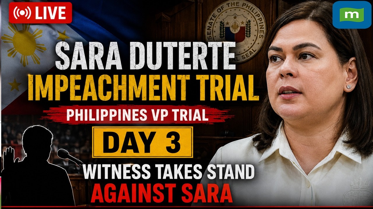 🔴 Philippines Senate LIVE | Sara Duterte Impeachment Trial Day 3 | Witness Testimony LIVE