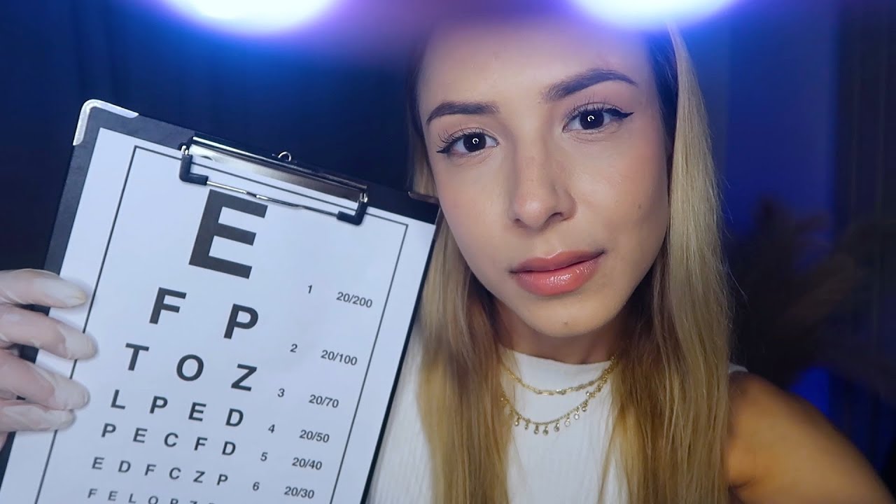 ASMR - EXAME DE OLHOS COMPLETO | Roleplay Oftalmologista (voz suave)
