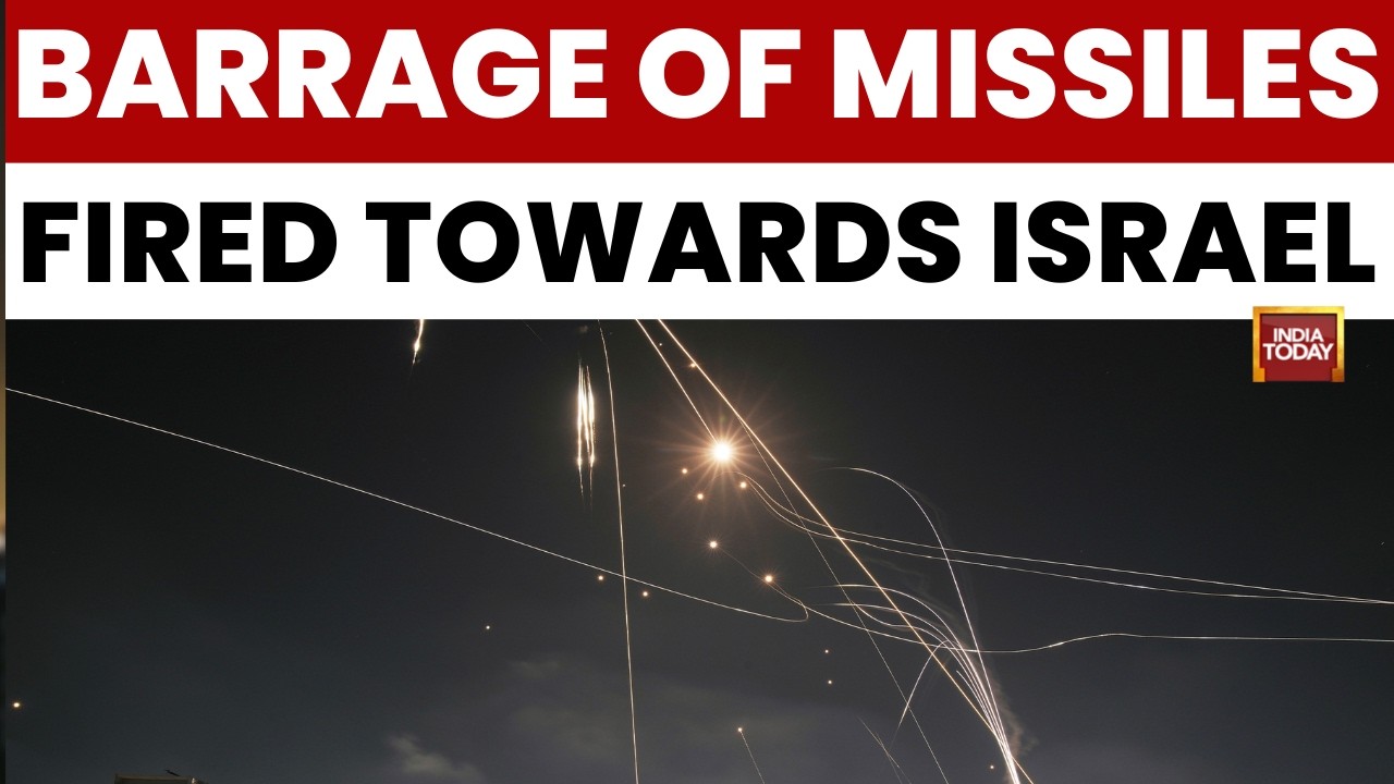Iran Fires Barrage Of Missiles Towards Central Israel, Sirens Sound, 3 Shot Down