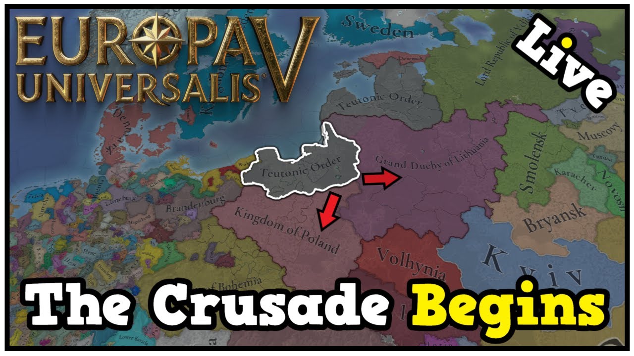 The Baltic Crusades Begin In Europa Universalis 5 As The Teutonic Order - Very Hard Ironman #1