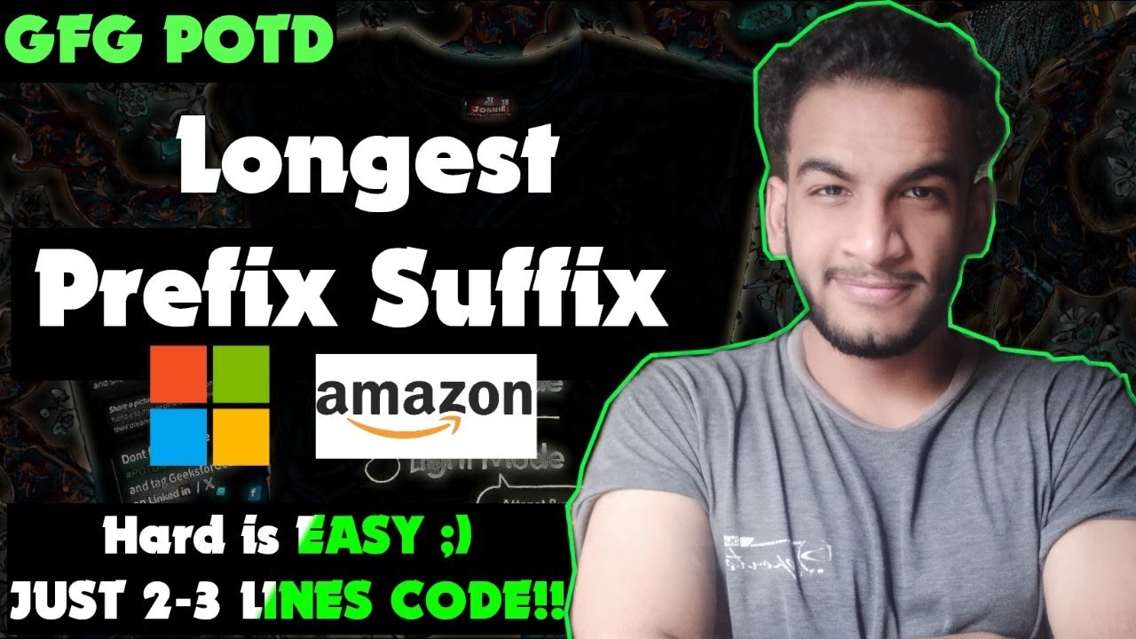 Longest Prefix Suffix | gfg potd | 22-09-24 | GFG Problem of the day