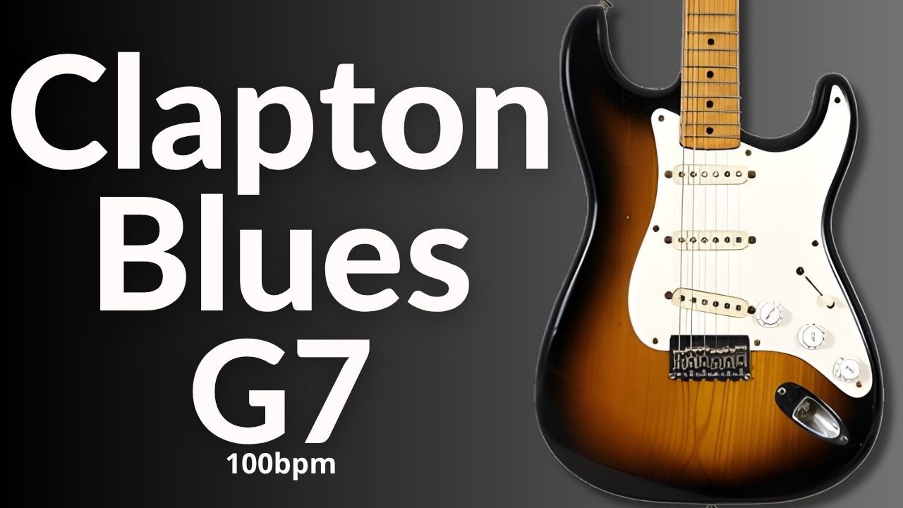 Eric Clapton Style Blues Backing Track in G Major (G7)