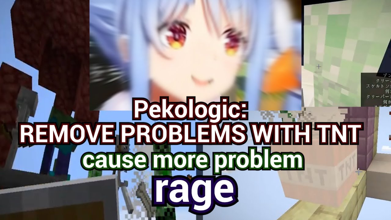 Pekora raging dying nonstop in Minecraft in the stupidest ways, right after saying everything's fine