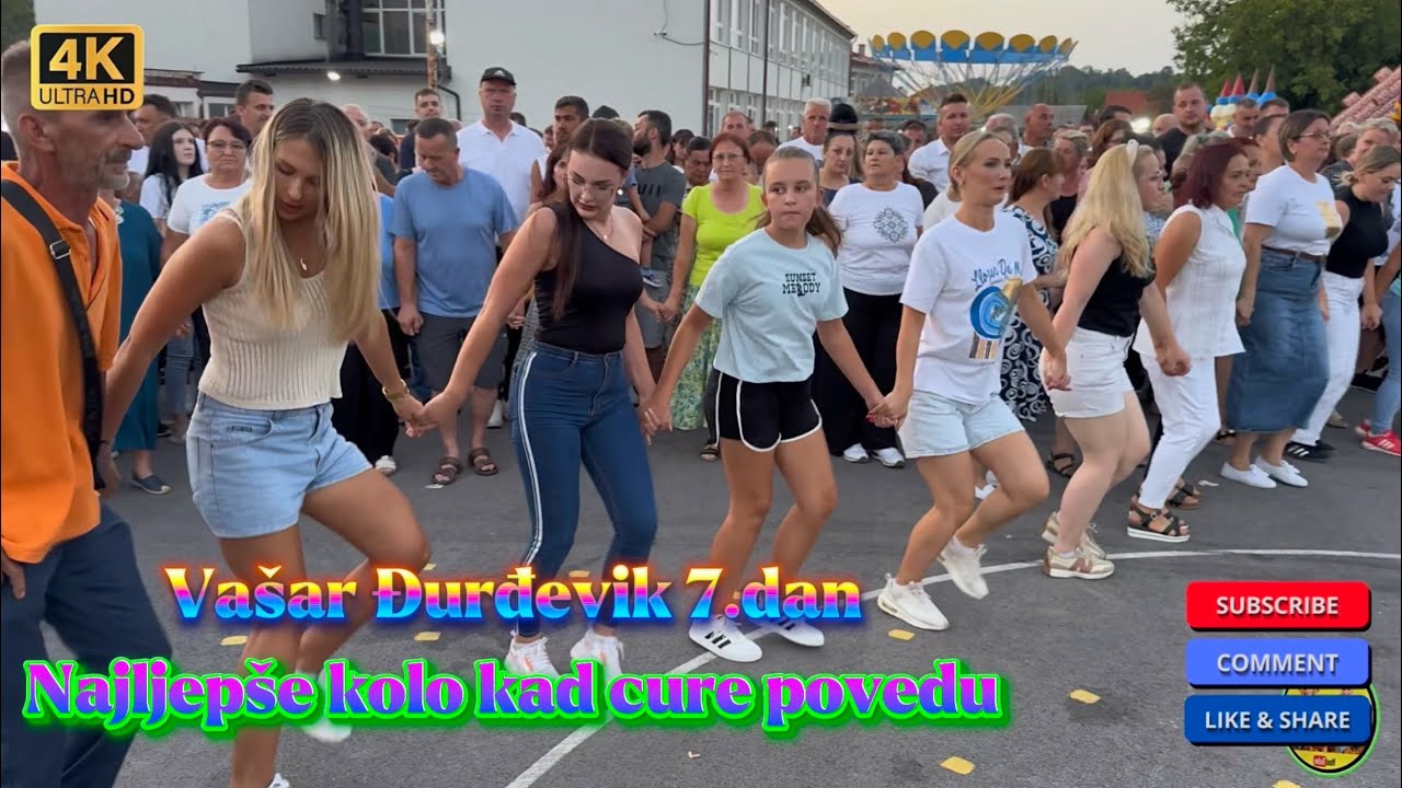 Nije kolo ako cure ne povedu 💃 Vašar Đurđevik 7. dan #4K.🎶 Gost Amra Halebić