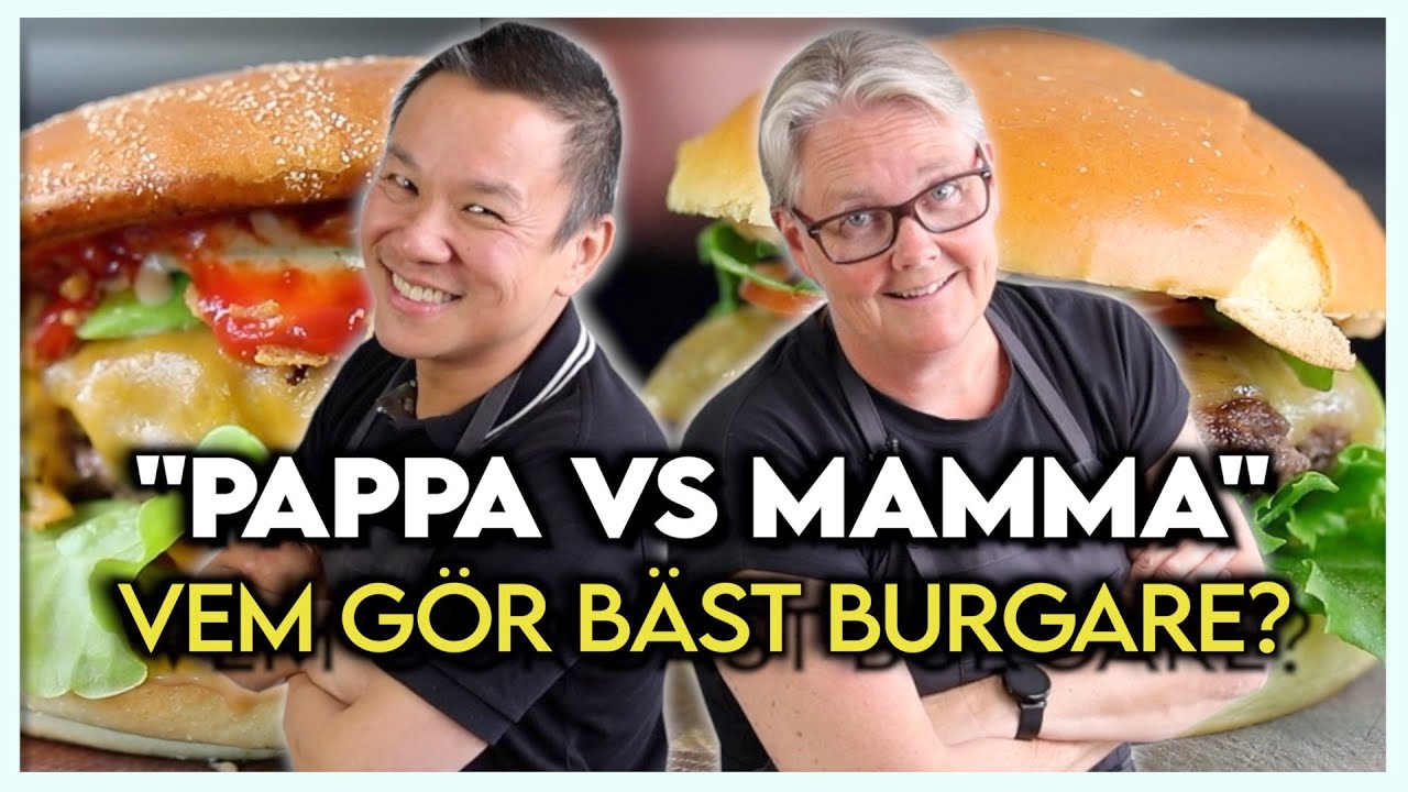 Mamma Poon vs Pappa Poon | VEM G&ouml;r B&auml;st Hamburgare?