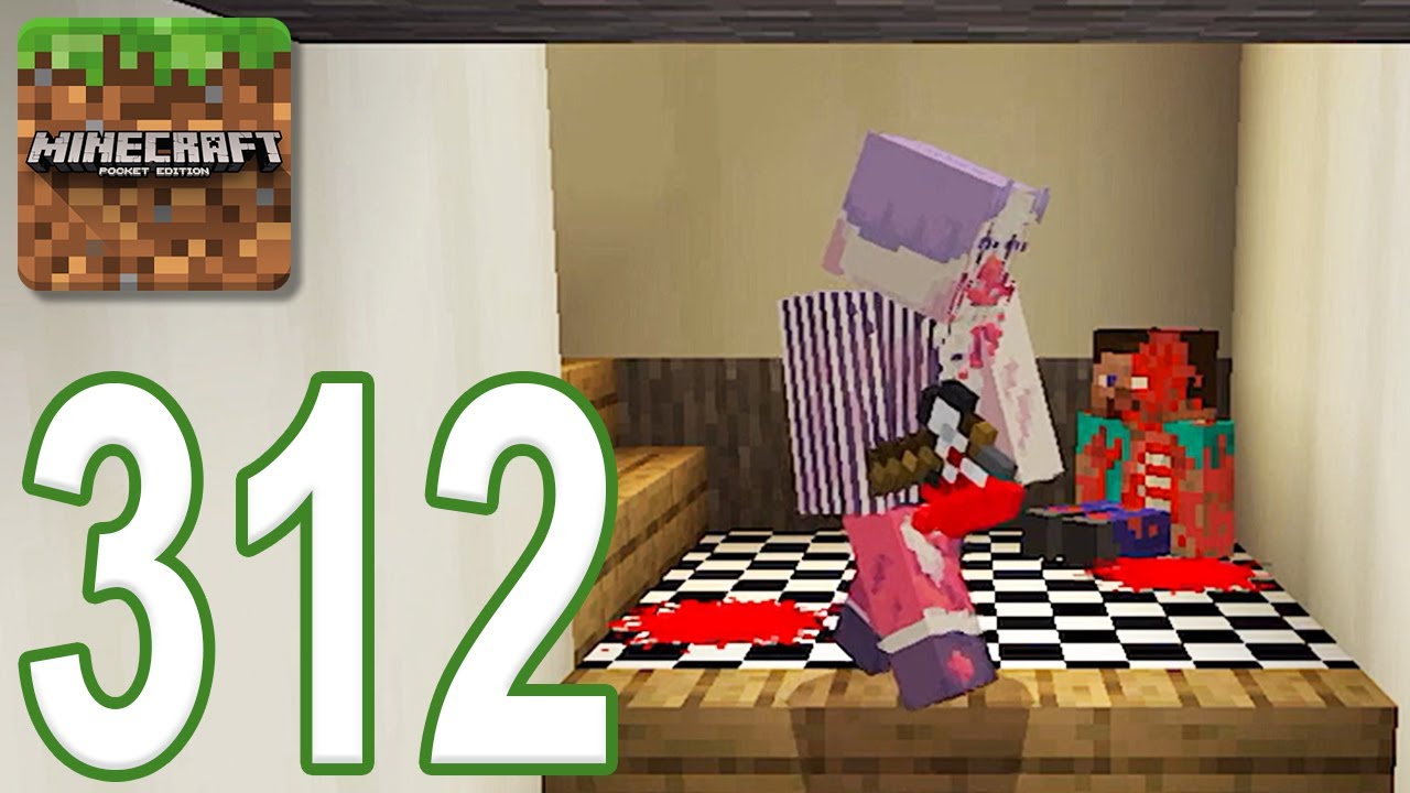 Minecraft: PE - Gameplay Walkthrough Part 312 - The Clown: Horror Map (iOS, Android)