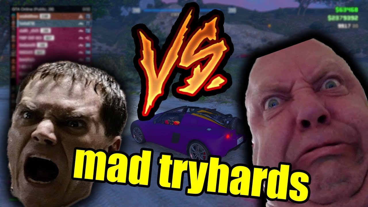 TRYHARDS TRASH TALK EACH OTHER IN LOBBY! (GTA 5 Funny Moments)