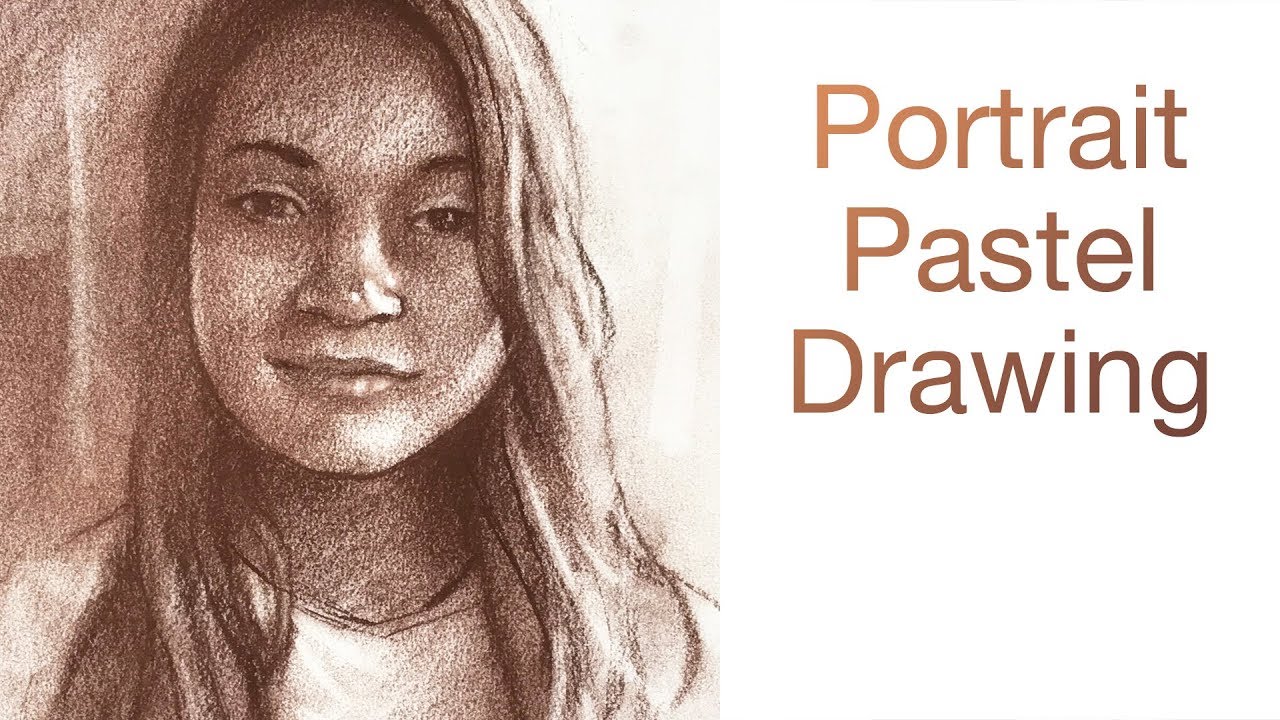 Portrait #68 - Drawing from Photo Using Pastel Pencil