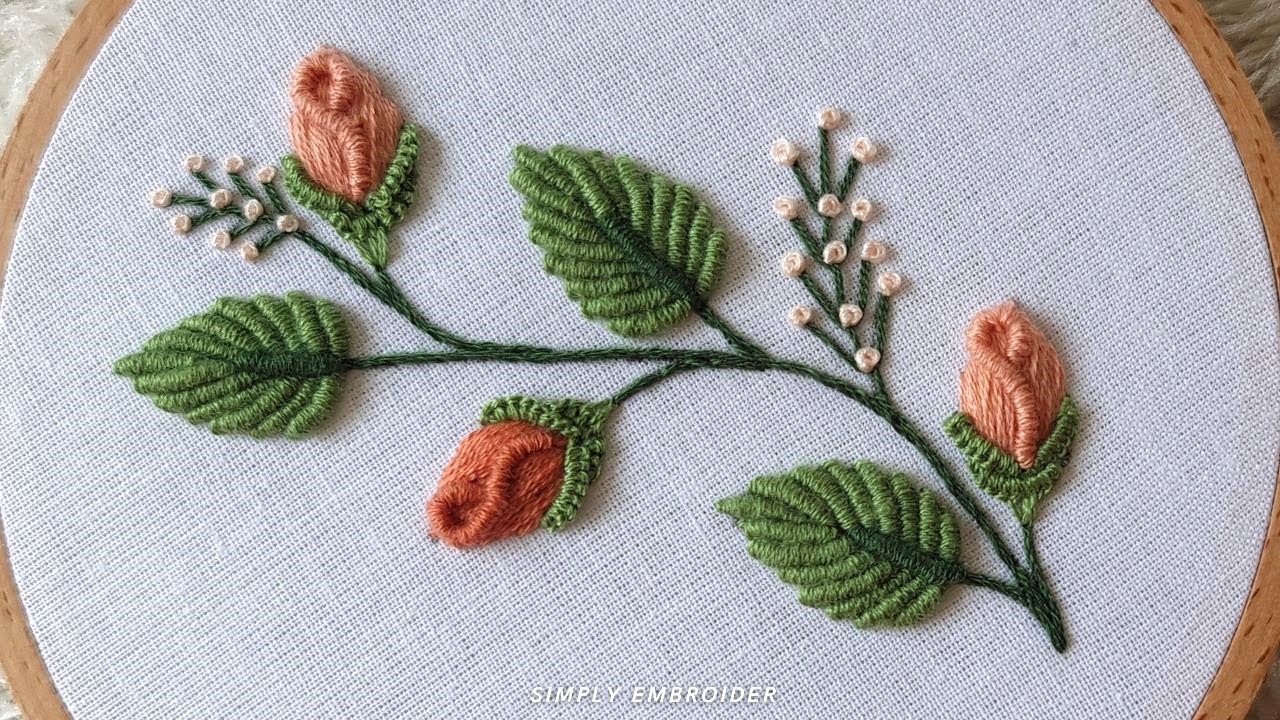 Hand embroidery border design| Easy Embroidery Patterns for Pastel Outfits | Step-by-Step Tutorial