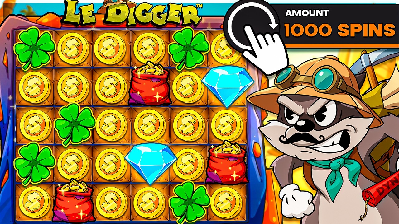ЗОЛОТОЙ ЭТАП на слоте LE DIGGER!! (1000 вращений)