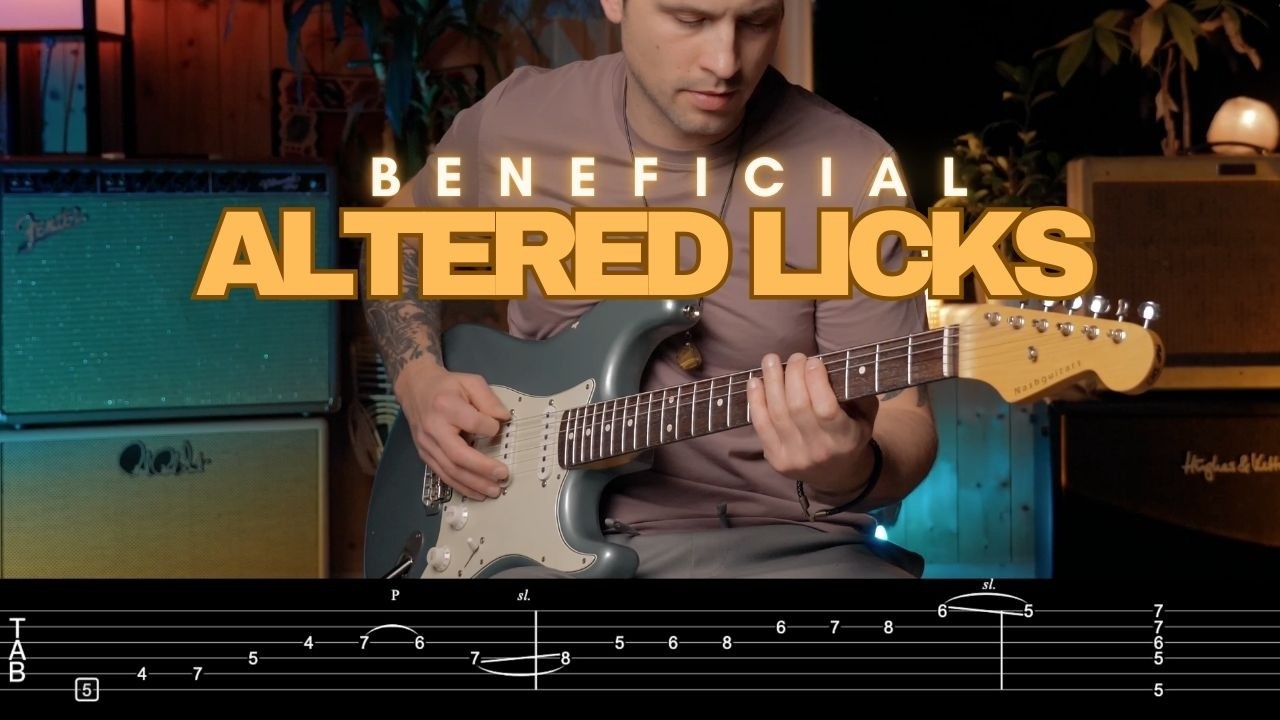 2 Beneficial Outside Licks | Easy Altered Phrasing (TABS)