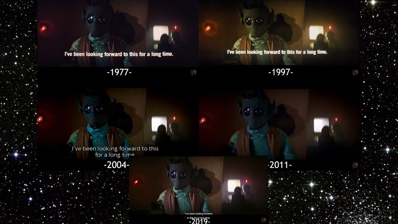 All Five Versions of the Han and Greedo Scene