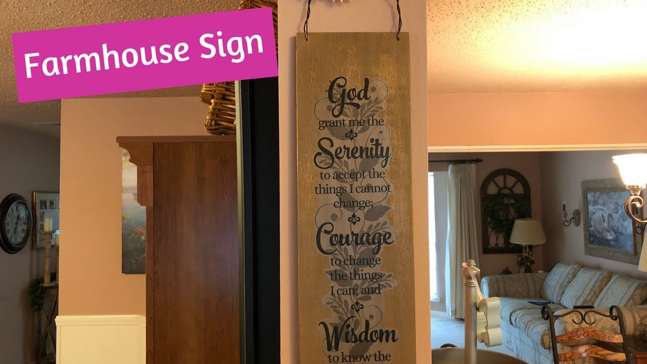 Dollar Tree Walmart Farmhouse Sign DIY Easy