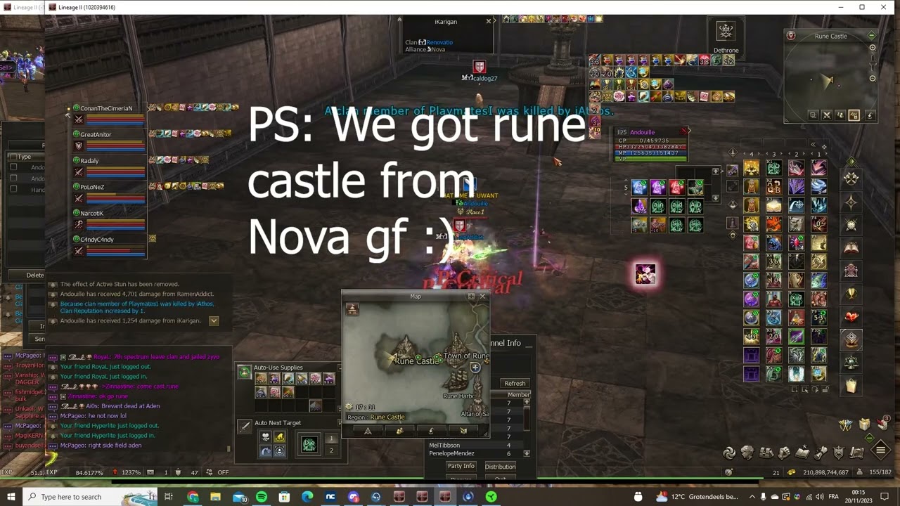 Lineage II 2023 Siege/Valakas PVP,  The Unkillable 125 Tyrr Dreadnought FuriousSteel VS Renovatio