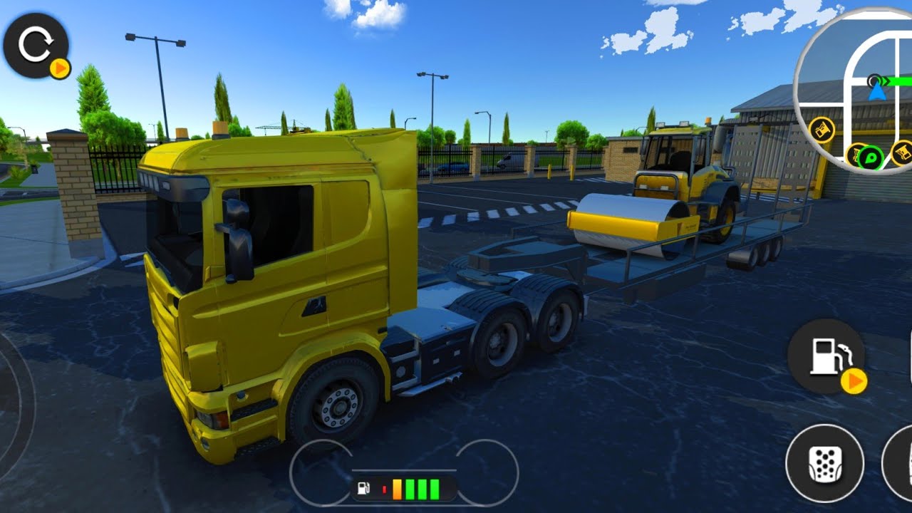 Road roller yo truck unloading || #roadroller #truck #indiantruck #gameplay 