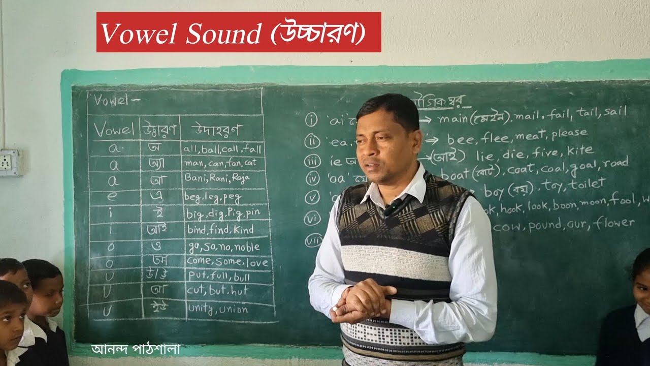 Vowel Sound। সহজে বানান শিখি।আনন্দ পাঠশালা।#Baghmundi #Purulia #shorts #easylearning 
