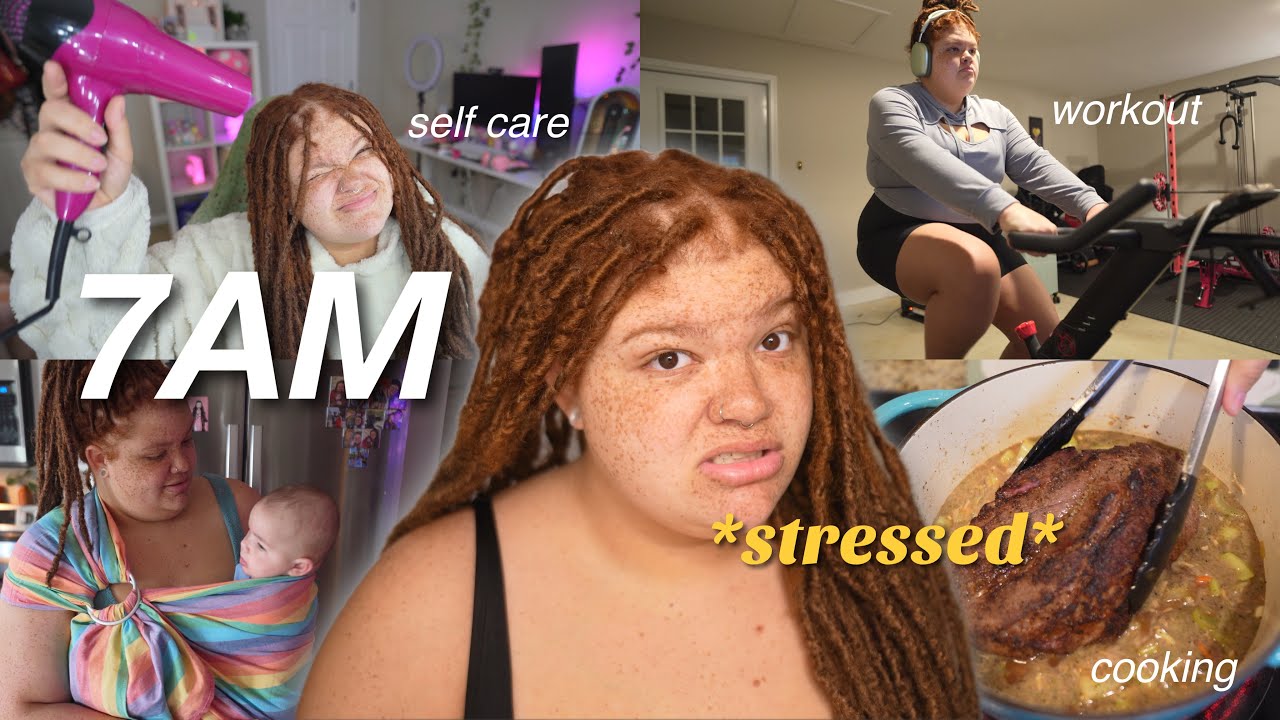 waking up at 7AM | productive, workout, cooking | building a healthy routine