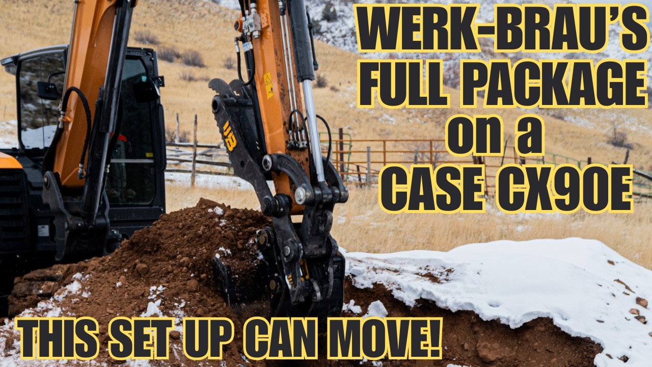 Bucket on BACKWARDS?! CASE CX90E Builds a Mountain Bike Trail in Utah (Insane Dirt Hauls!)