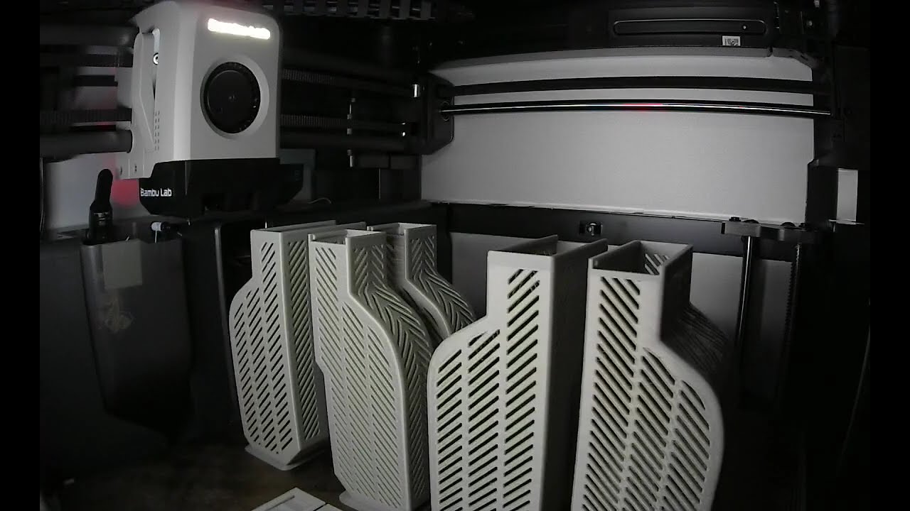 ⏳ 3D Printing Timelapse | AMS Dry Pods in Eryone PLA Grey | Smooth Auto-Calibrated Print