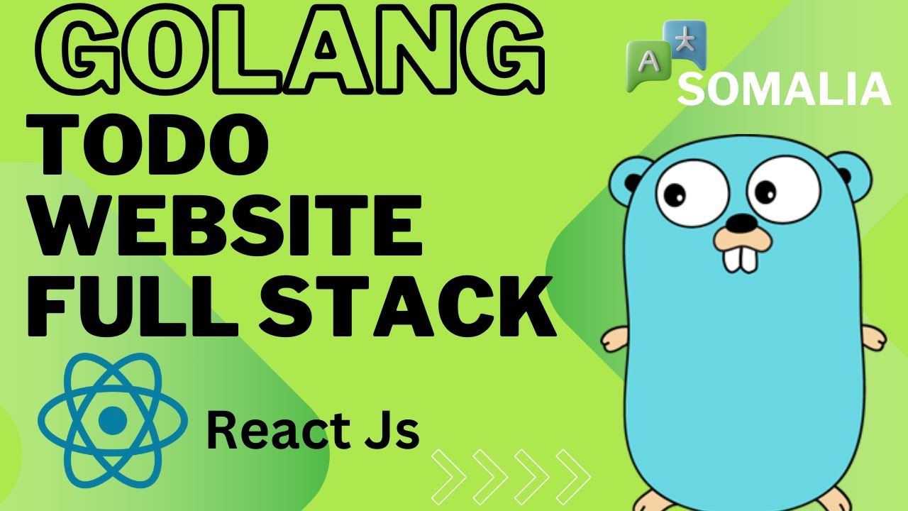 Sidee loo sameyaa Todo app, CRUD ,React, css ,Go,fiber, mongDB | Somalia