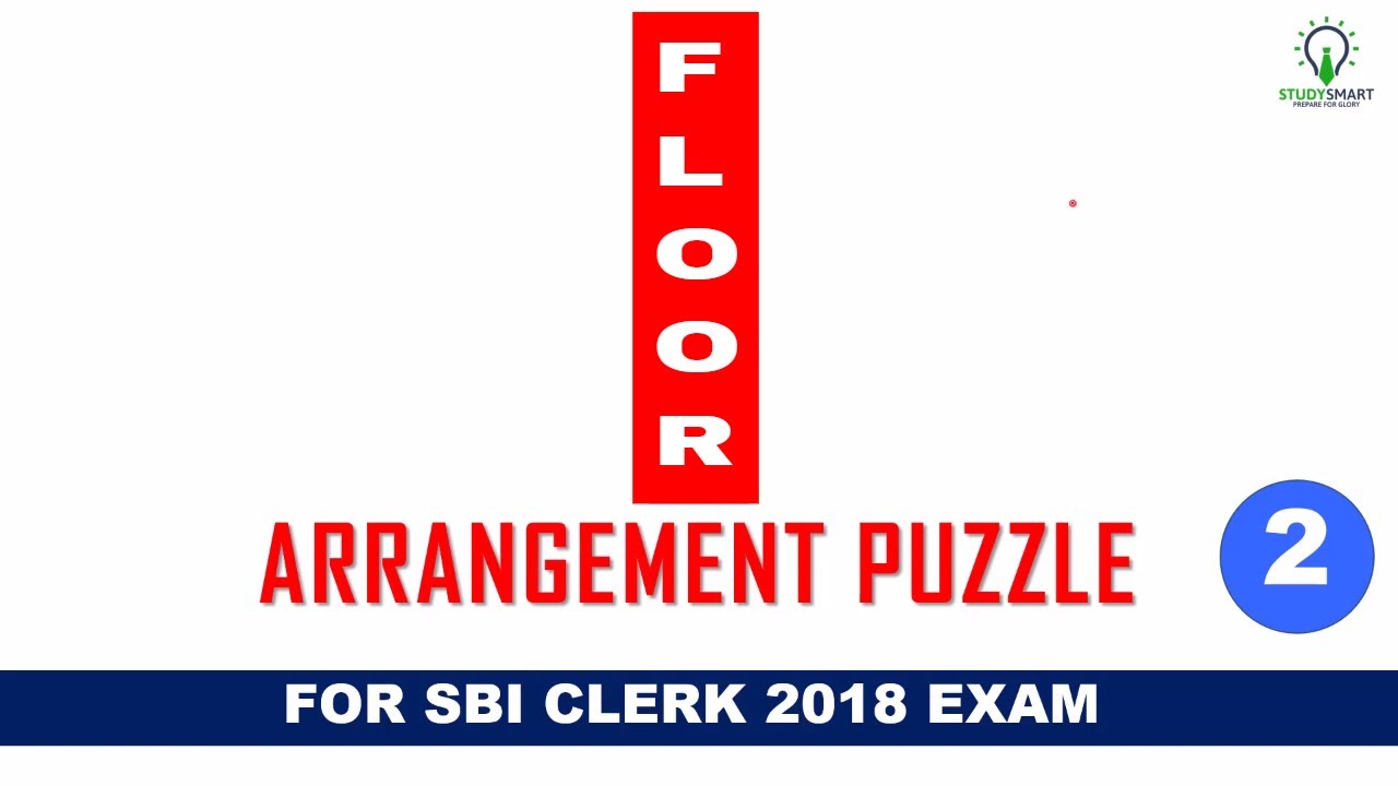Floor Arrangement Puzzle Previous year Question for SBI CLERK 2018 Exam